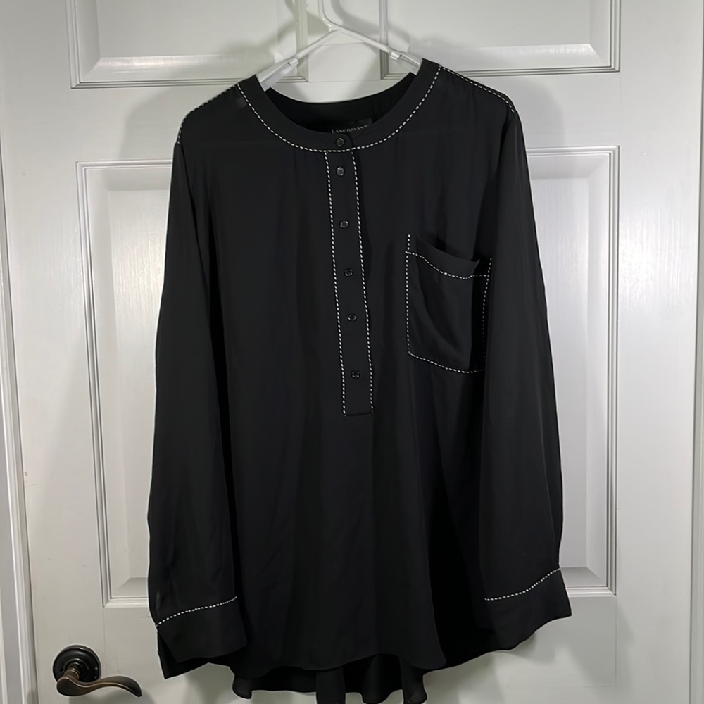 Like New Lane Bryant Plus Top Women’s 26 28 Embellished Stitching